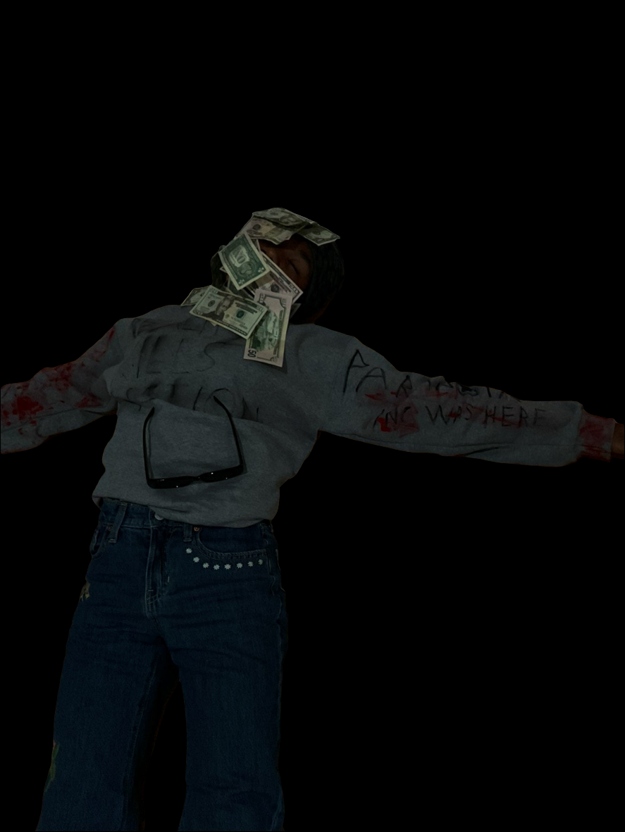 "Crime scene" Graphic Crewneck
